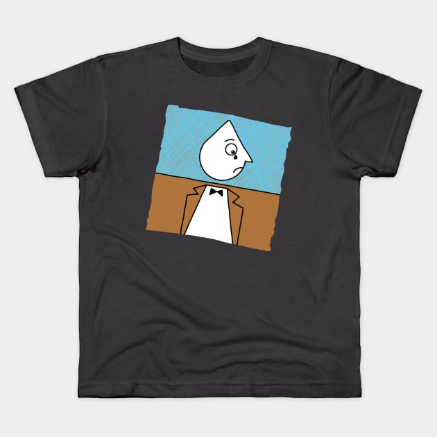 Crying Expression Drawing Kids T-Shirt by shultcreative